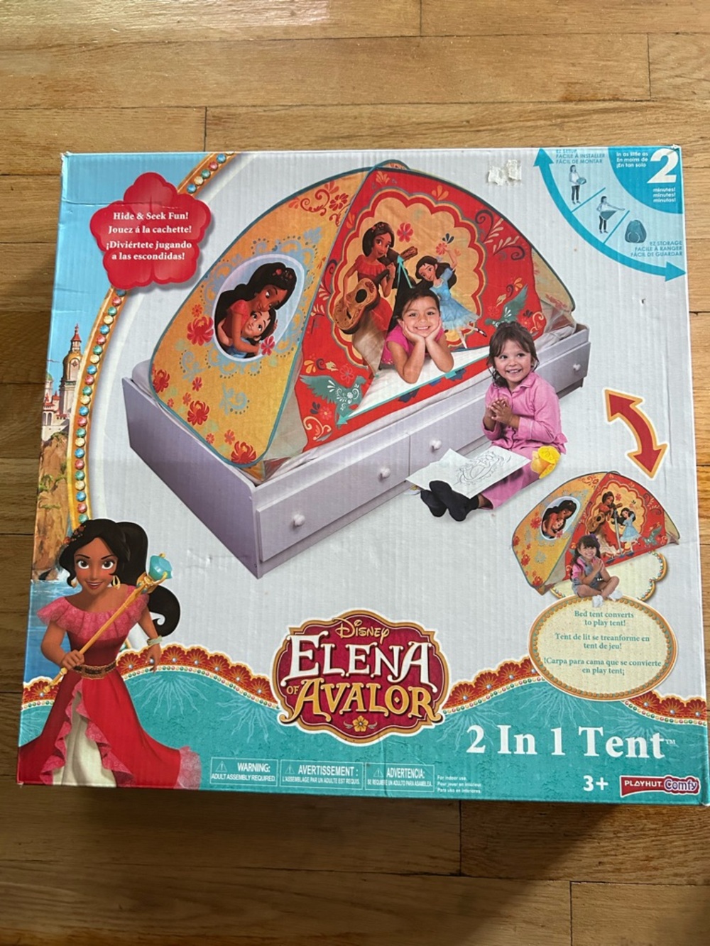 Disney Elena of Avalor two and one tent for a girls bed Pet free smoke free home